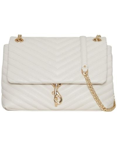 Rebecca Minkoff Edie Flap Shoulder Bag For – Versatile Leather Purse For - White