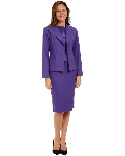 Shop Business Formal Stretch Skirt Suit For Women  Lavender  PowerSutra
