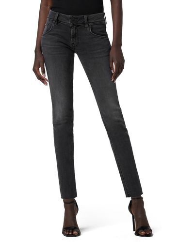 Hudson Jeans Jeans Collin Mid-rise Skinny Ankle - Black