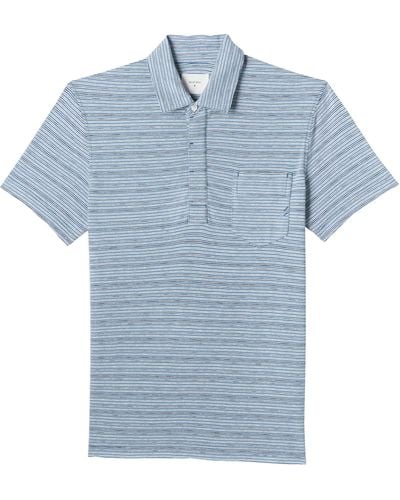 Billy Reid Mens John Polo Shirt - Blue