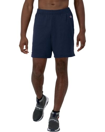 Champion , Lightweight Attack, Mesh Shorts With Pockets, 7", Navy C Patch Logo, Xx-large - Blue