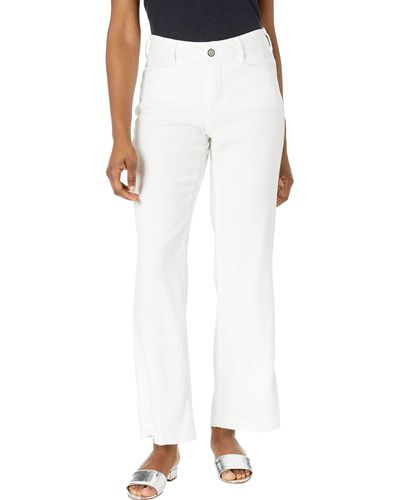 NYDJ Petite Linen Trouser - White