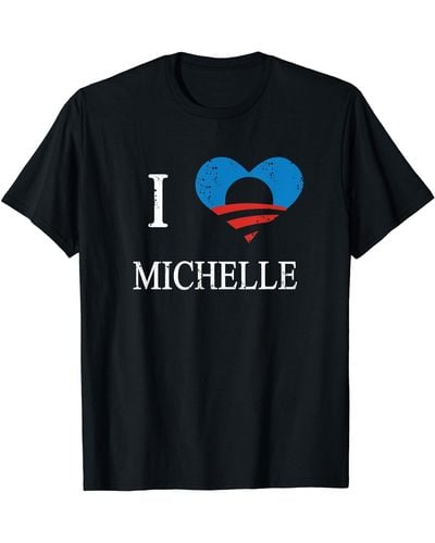 MCM I Love Michelle Obama Flotus T-shirt - Blue
