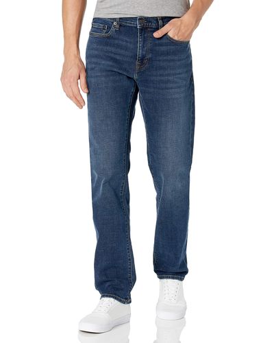 Amazon Essentials Pantalón Vaquero Elástico de Ajuste Ceñido Hombre - Azul