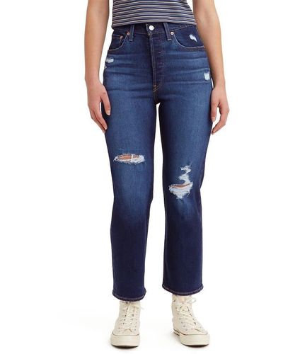 Levi's Ribcage Straight Ankle Jeans, - Blue