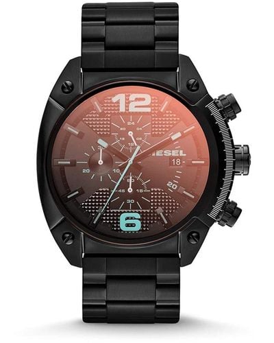 DIESEL Analog Quarz Uhr mit Edelstahl Armband DZ4316 - Schwarz