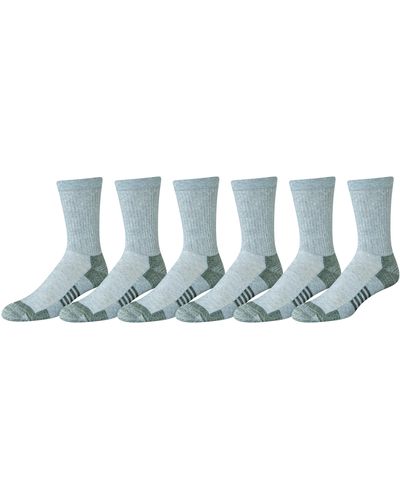 Amazon Essentials Performance Cotton Cushioned Athletic Crew Socks - Gray