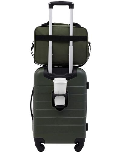 Wrangler Smart Luggage Cup Holder And Usb Port - Black