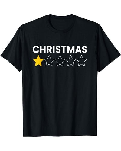 Converse Bah Humbug Funny Ugly Christmas Sweater One Star T-shirt - Black
