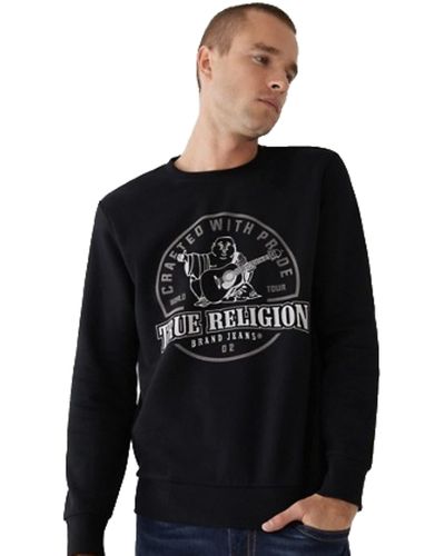 True Religion Buddha Crewneck Sweatshirt - Black