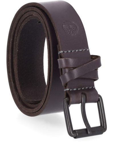 Timberland Casual Leather Belt For Jeans - Blue