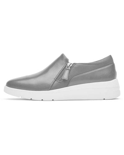 Rockport Total Motion Lillie Side Zip Sneaker - Gray
