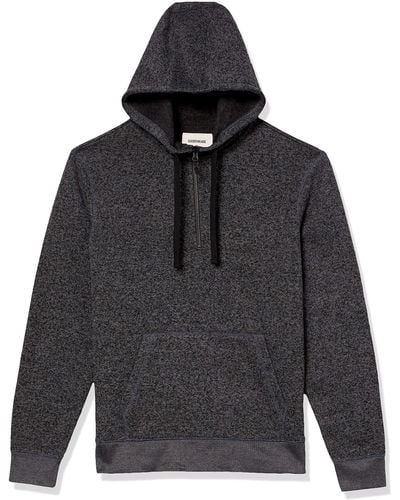Goodthreads Sweater-knit Fleece Long-sleeve Half-zip Hoodie - Gray
