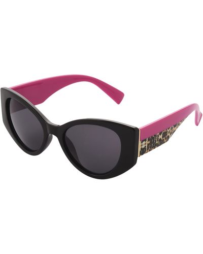 Betsey Johnson Heartless Cateye Sunglasses - Black