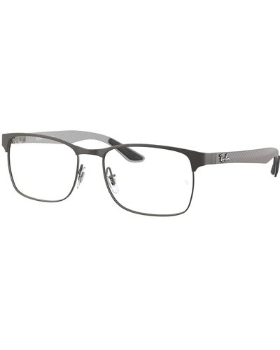 Ray-Ban Rx8416 Square Prescription Eyeglass Frames - Black