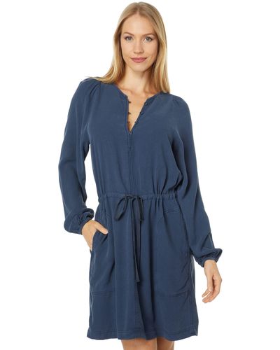 Splendid Sutton Long Sleeve Dress - Blue