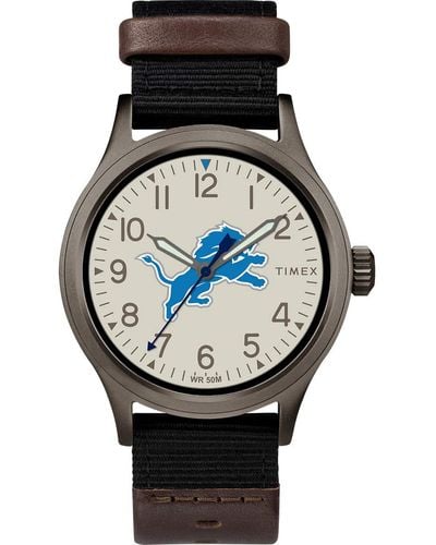 Timex Twzfliomb Nfl Clutch Detroit Lions Watch - Multicolor