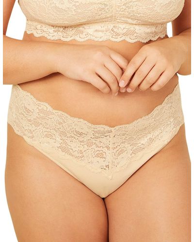 Cosabella Never Say Never Extended Cutie Low Rise Thong in Sahara