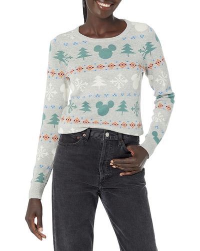 Amazon Essentials Lightweight Crew Sweaters Leichter Pullover mit Rundhalsausschnitt - Grau