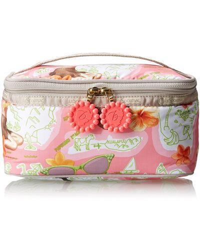 LeSportsac Tell All Train Case - Pink