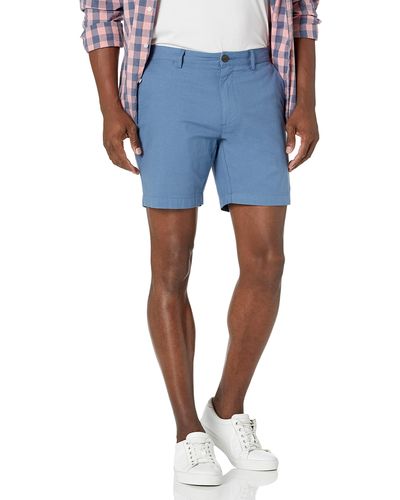 Amazon Essentials Pantalón Corto Oxford Elástico - Azul