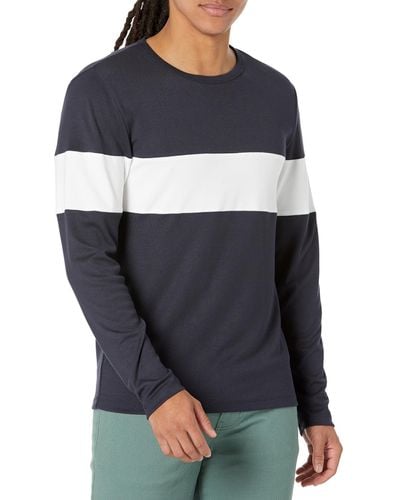 Theory Contrast Henley - Blue