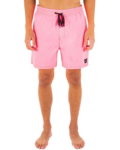 Hurley One And Only 17" Volley Board Shorts - Pink