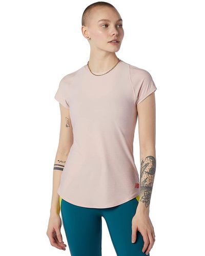 New Balance Transform Perfect Short Sleeve - Pink