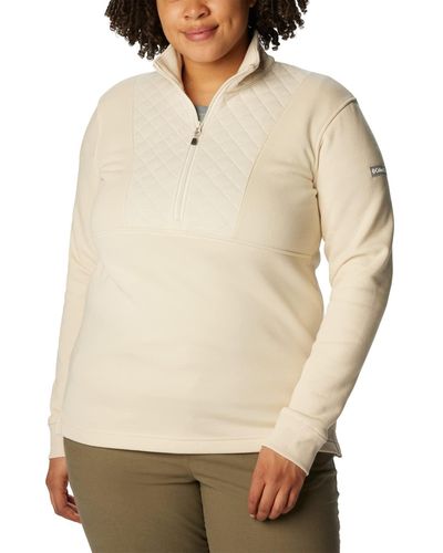 Columbia Lodge Quilted 1/4 Zip - Natural