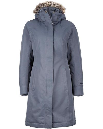 Marmot Chelsea Waterproof Down Rain Coat - Blue