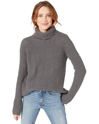 Goodthreads Cotton Half Stitch Turtleneck Sweater cardigan-sweaters - Grau