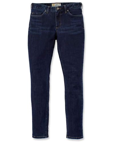 Carhartt Jeans SLIM FIT LAYTON SKINNY LEG (1-tlg) - Blau