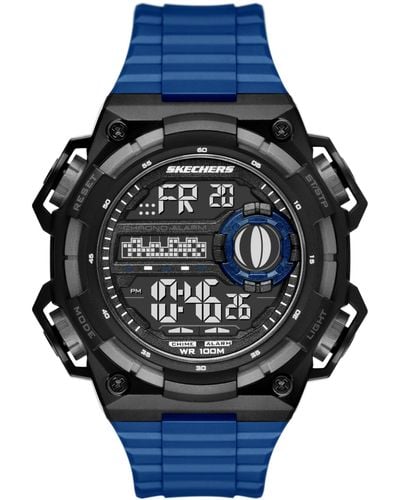 Skechers Sturgess Digital Blue Polyurethane Watch