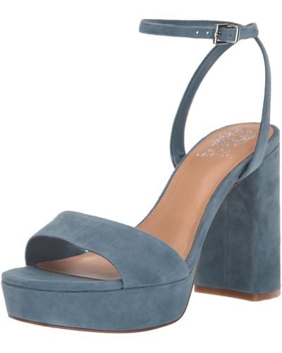 Vince Camuto Pendry Platform Heel Sandal Wedge - Blue