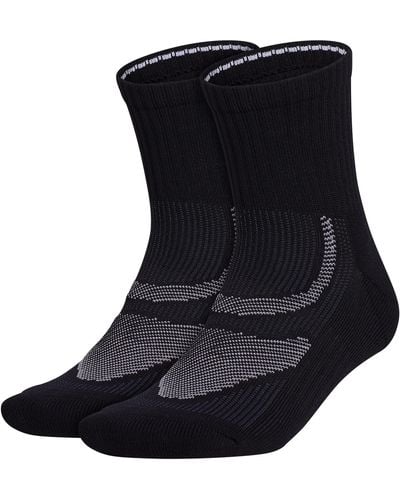 adidas Superlite Performance High Quarter Running Socks - Black