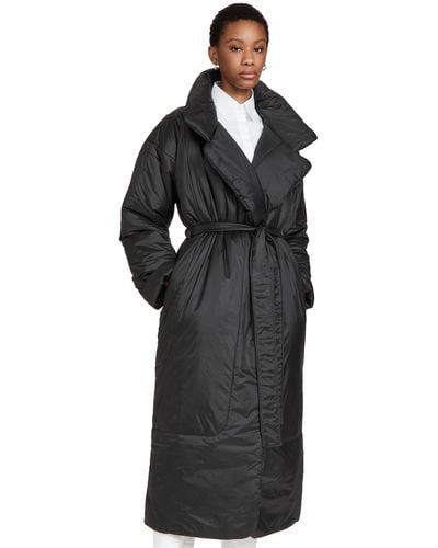 Norma Kamali Classic Sleeping Bag Coat Long - Black