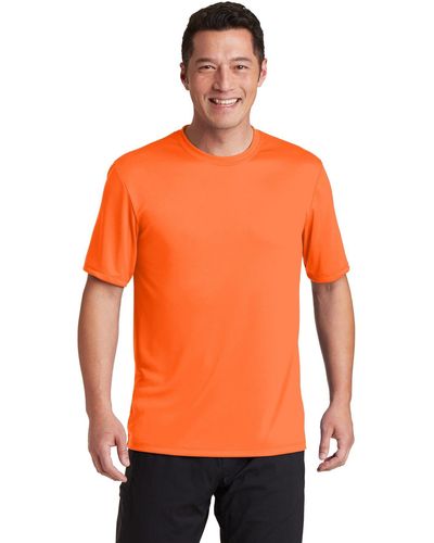 Hanes Mens Sport Cool Dri Performance Tee Fashion T Shirts - Orange