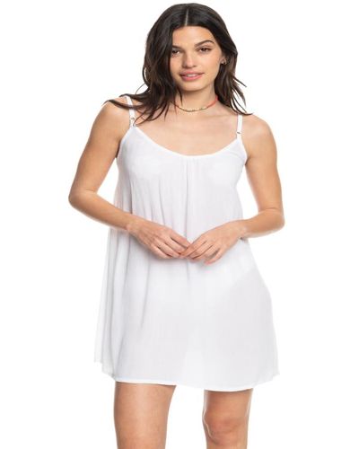 Roxy Spring Adventure Coverup Dress Swimwear Cover Up - White