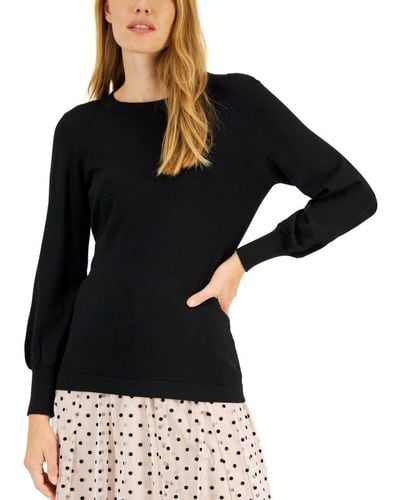 Anne Klein Sweater With Open Back - Black