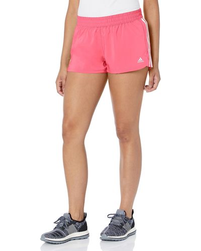 adidas Standard Pacer 3-stripes Woven Shorts - Pink