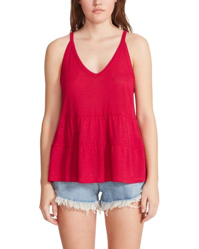 BB Dakota Womens Sun City Top Shirt - Red