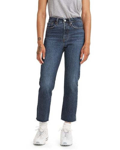 Levi's Premium Wedgie Straight Jeans - Blue