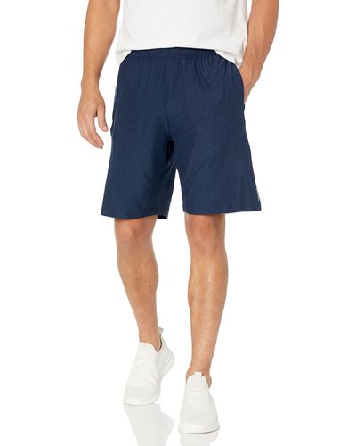 Jockey S Peached Jersey With Reflective Bar Casual Shorts - Blue