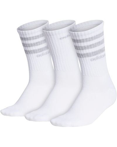 adidas S 3-Stripe Crew Socks - Weiß