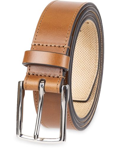 Cole Haan Leather Belt - White