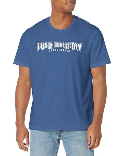 True Religion Relaxed Nu Brush Tee - Blu