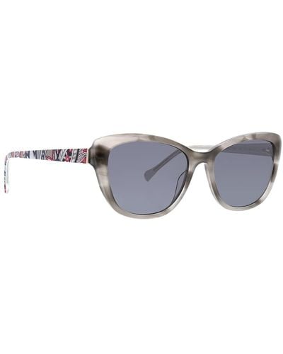 Vera Bradley Verona Polarized Butterfly Sunglasses - Blue
