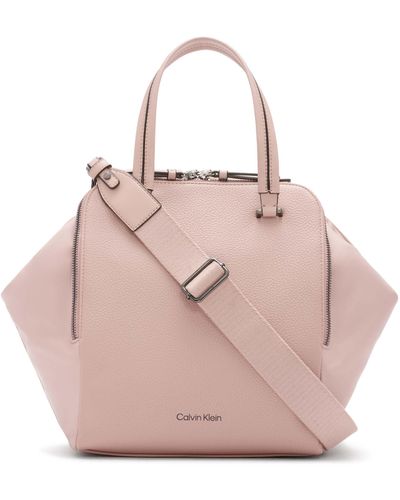 Calvin Klein Marble Triple Compartment Organizational Tote - Pink