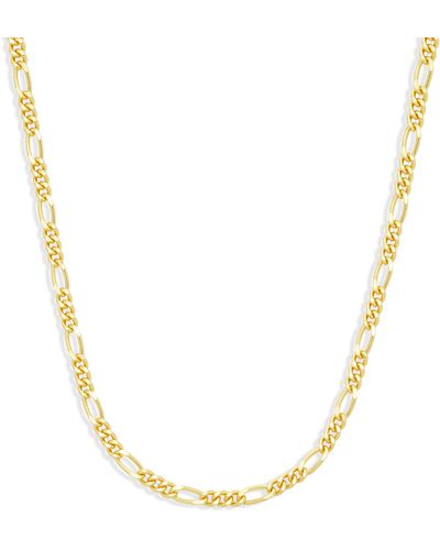 Amazon Essentials 5mm Gold Plated Figaro Chain For Or 20" - Metallic