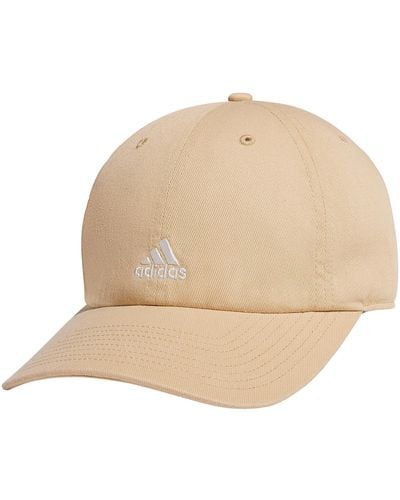 adidas Saturday Relaxed Fit Adjustable Hat - Brown